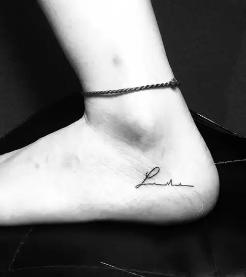 小字母_纹身图案手稿图片_十七的纹身作品集