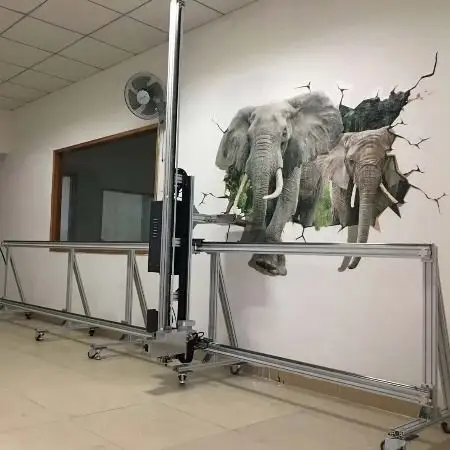 3d墙体彩绘机5d室内外高清文化广告墙壁喷画背景墙自动绘画打印机