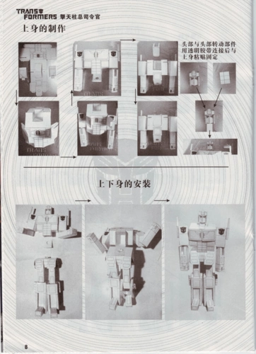 84版擎天柱纸模 可变形