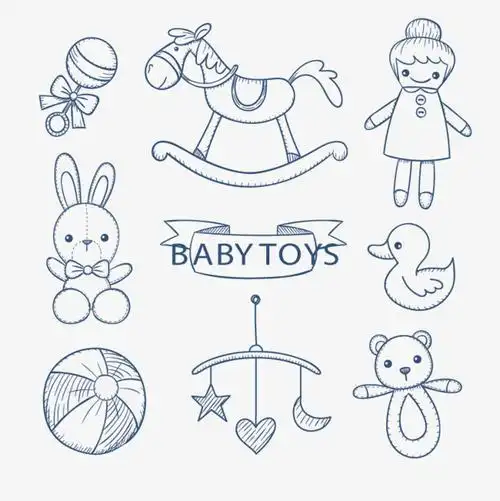 一到十岁儿童玩具简笔画