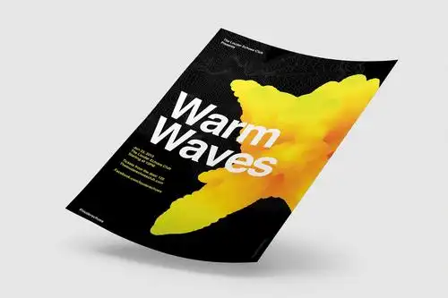 传单海报素材模板展示warmwavesflyerposter