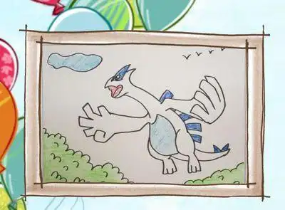 洛奇亚的简笔画怎么画