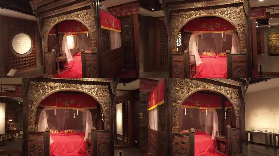 旧时大家闺秀女子的闺房卧室