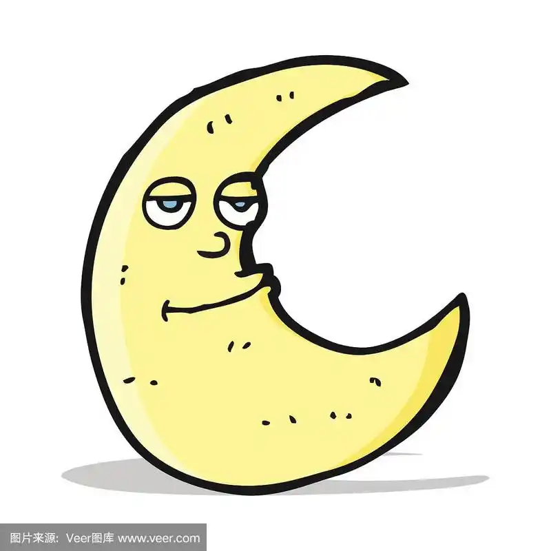 快乐的卡通月球