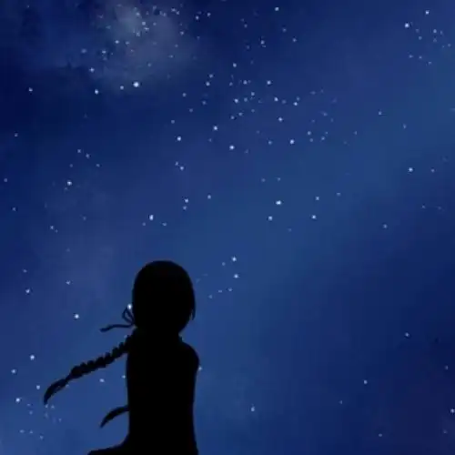 【萤窗小叶】动漫 头像 二次元 自截 星空 蓝色 冷色系 意境 唯美