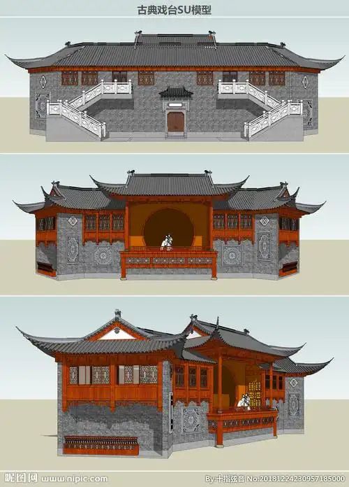 古典戏台设计图__景观设计_环境设计_设计图库_昵图网nipic.com