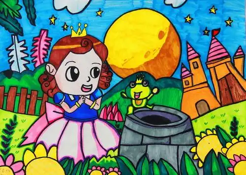 少儿书画作品-童话世界/儿童书画作品童话世界欣赏_中国少儿美术网