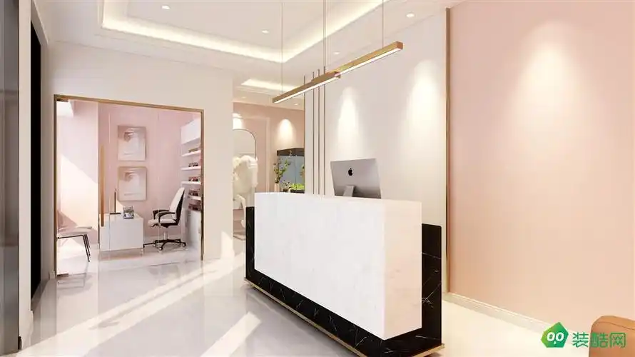 美容院前台装修效果图片