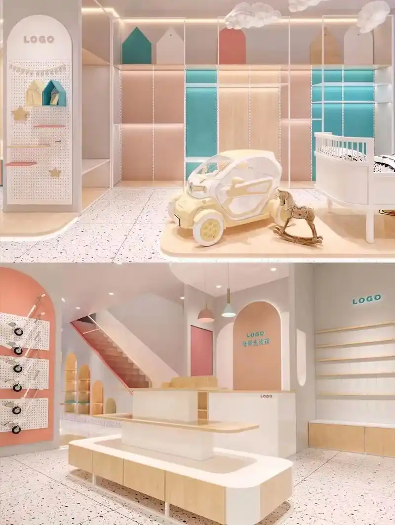 干净舒适的母婴店装修效果