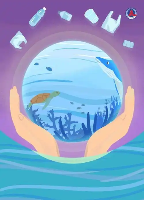 活动主题是"保护海洋生态系统 人与自然和谐共生"