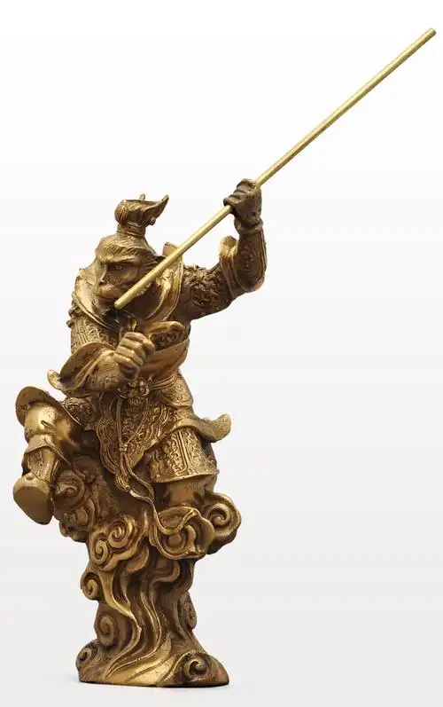 美猴王孙悟空摆件全铜齐天大圣佛像斗战胜佛铜猴子风水家居装饰品7寸