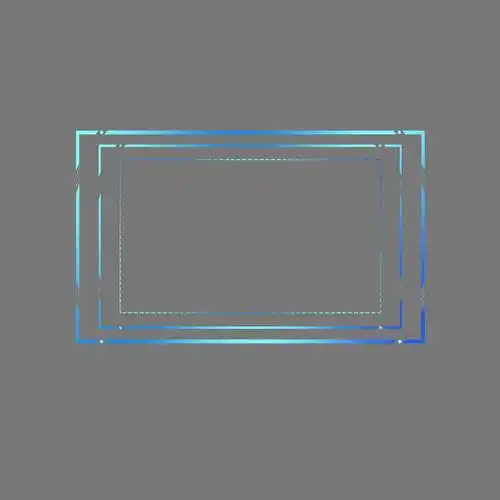 科技风格蓝色长方形线条组成的文本框边框6364505免抠图片素材