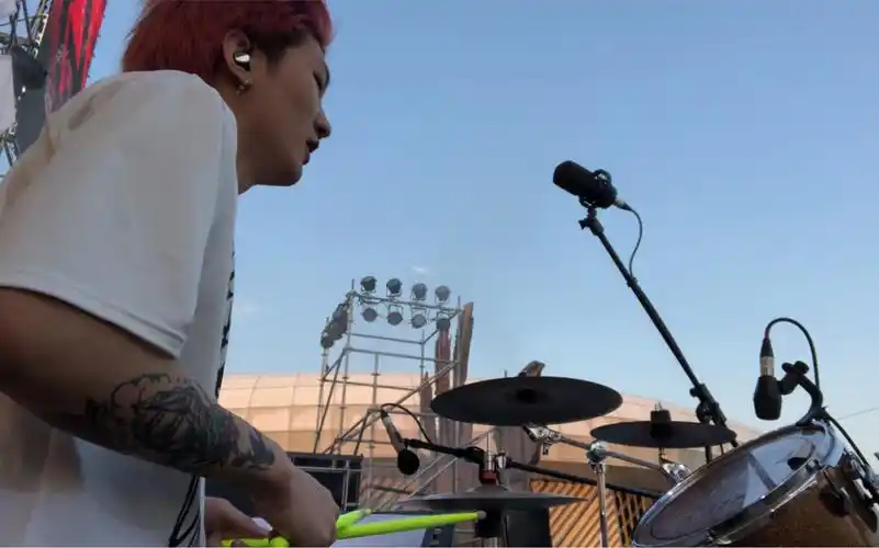 【ob03】sunset blvd  2020福州 草莓音乐节 鼓手视角