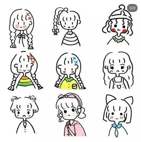 好看的人物简笔画 好看的人物简笔画q版