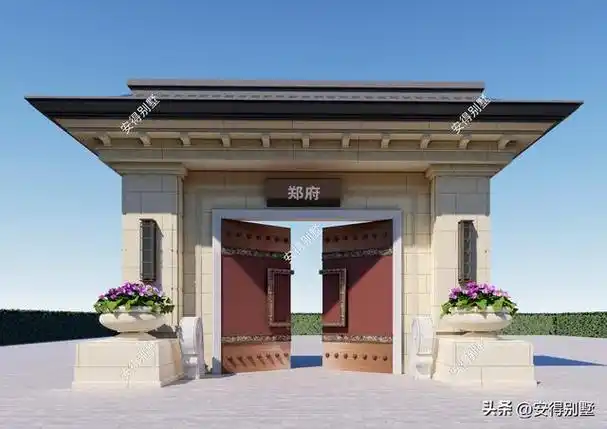 1,6款农村大门款式设计图纸,款款高端大气