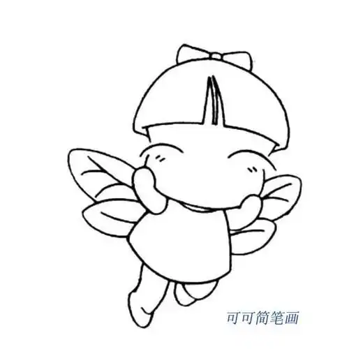 超萌可爱小精灵简笔画 可爱小精灵简笔画萌萌哒