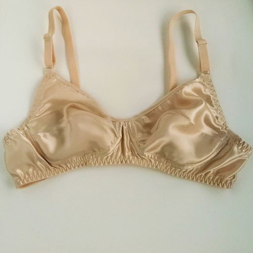 夏天真丝内衣女文胸 超薄款 透气桑蚕丝舒适上托无钢圈睡眠乳罩