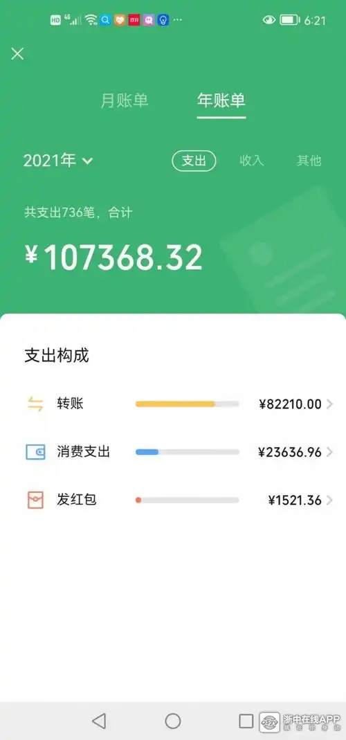 都在晒2021年微信账单