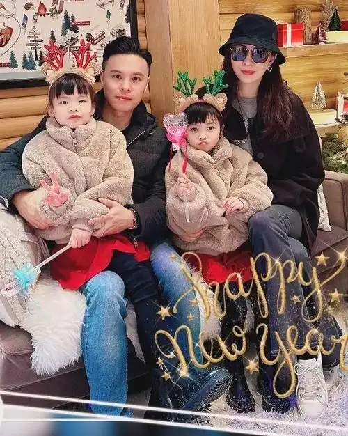 熊黛林带6岁双胞胎女儿旅游庆生,富豪老公说话幽默,帅气多金