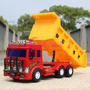 超大货车儿童玩具汽车工程车模型宝宝惯性大卡车翻斗车男孩自卸车