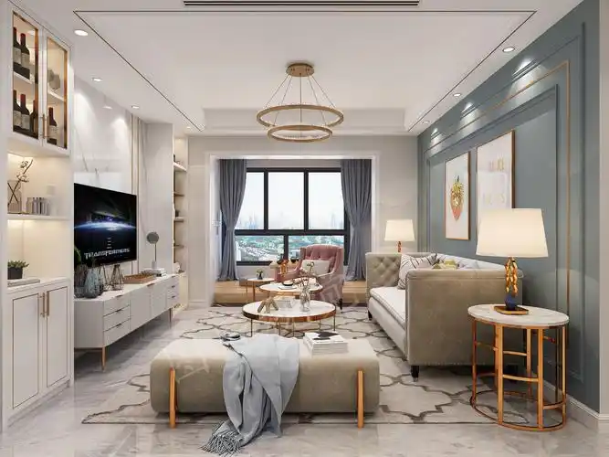 现代风格镜头下的客厅