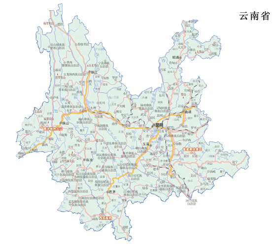 云南重点旅游景区分布图_重要景区地图库_地图窝