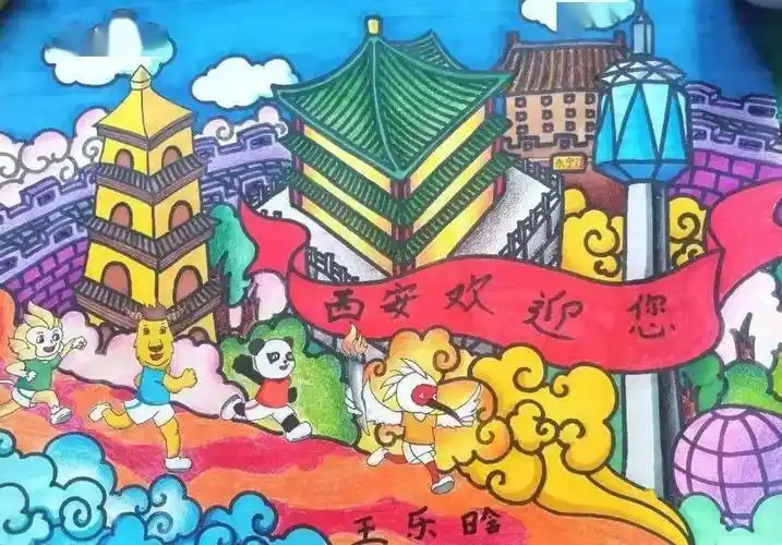 大美之城 童趣绘花灯 | 大唐不夜城儿童绘画征集来啦_作品_活动_曲江