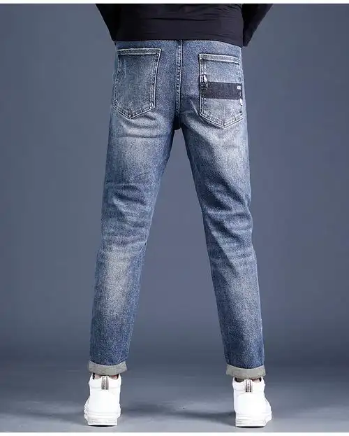 nk lee 高端品牌 轻奢定制保罗男士秋季牛仔裤2021年新款高端潮牌宽松