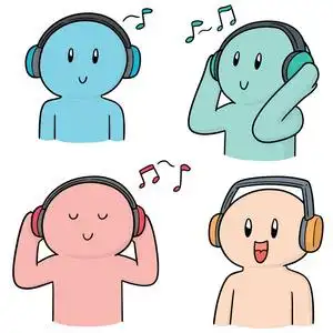 手绘卡通扬声器图片