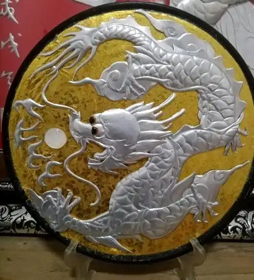 【浮雕画】精美的易拉罐浮雕画艺术作品欣赏(民乐:龙飞凤舞)