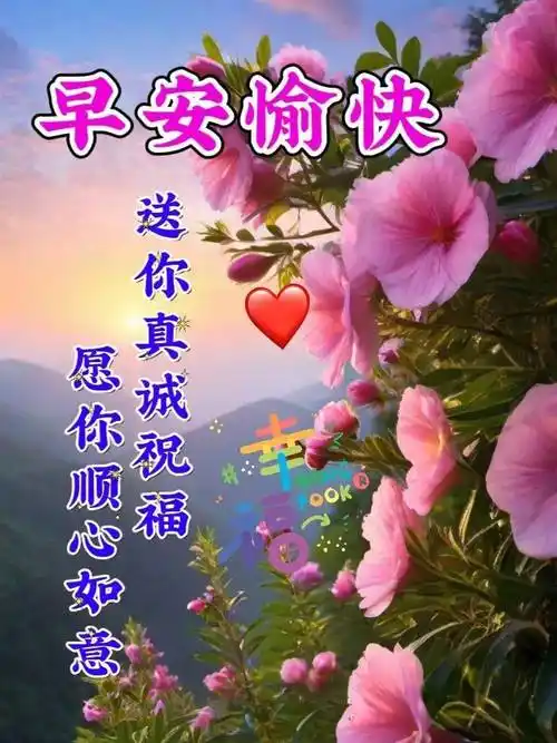 最新版漂亮早安祝福图片,情谊绵长,真诚永远,早上好!_好运