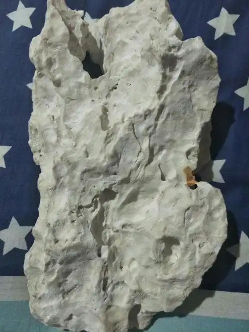 有知道这是什么石头吗?(乳白色,闪光点)在沙子里挖出来的.