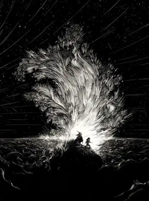 法国插画艺术家 nicolas delort 黑白调精致的绘画作品 | www.