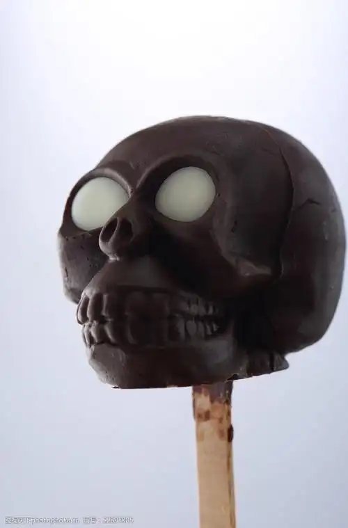 可爱雪骷髅头冰淇淋