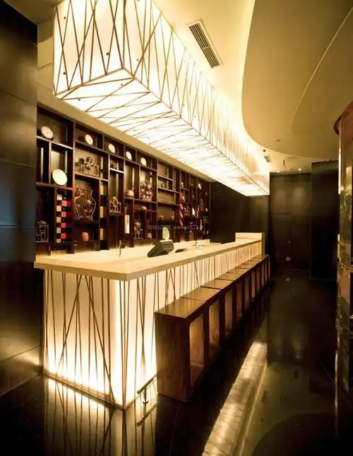 时尚饭店室内吧台设计效果图