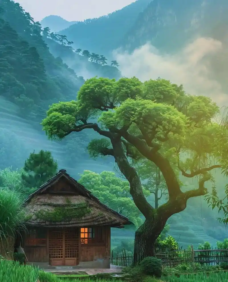 隐居诗意,一壶茶醉了时光 在那远离尘嚣的世外桃源