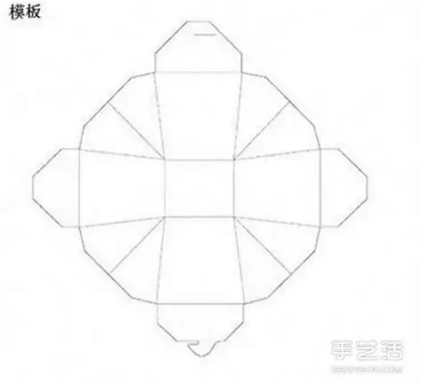 时尚方形包装盒展开图 正方形纸盒的折法图解_手艺活网