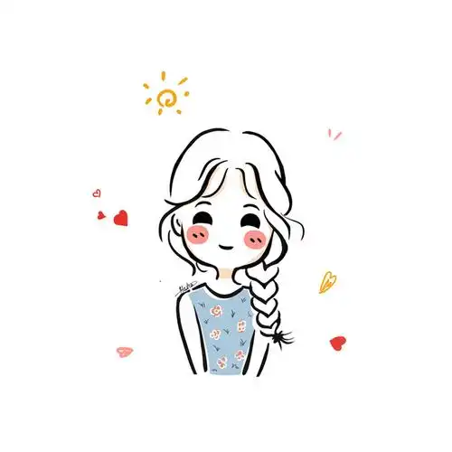 头像卡通女生简笔画