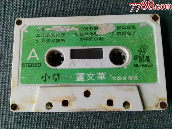 少见磁带董文华早期专辑小草无包装