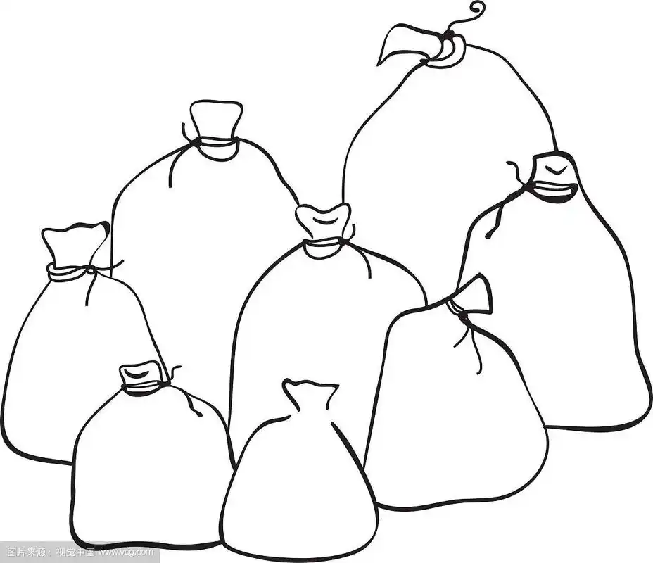 麻袋轮廓组