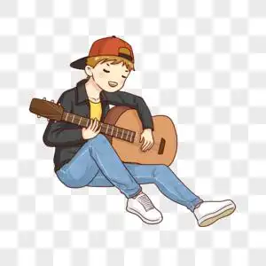 弹吉他图片素材