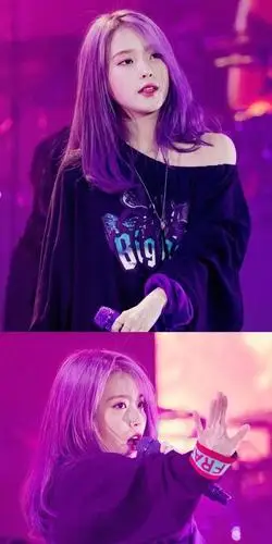 iu李知恩演唱会,紫发造型堪称一绝,击中你的心脏!