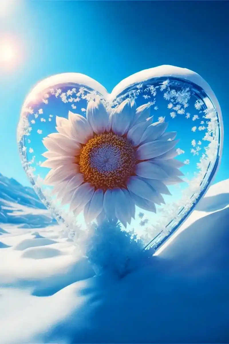 大数据不会骗人的,当你刷到这朵唯美的爱心向日葵花时,说明你的 - 抖