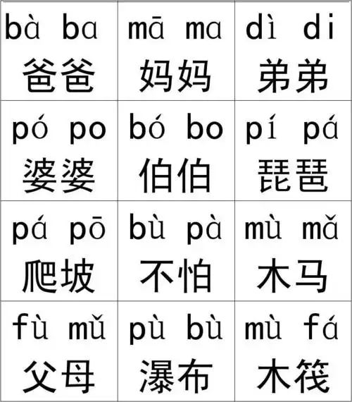 1-拼音识字卡