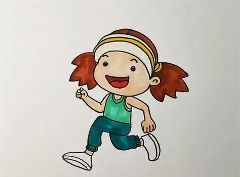 简单画法儿童学习的人物简笔画奔跑的小女孩奔跑的小女孩简笔画怎么画