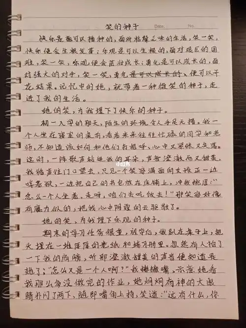 作文 #摘抄 #作文摘抄 #手写摘抄 #笑  #种子 #初中生