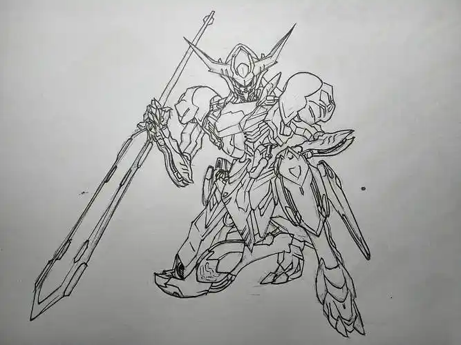 高达巴巴托斯天狼星装备|绘画习作|插画|zaftq版可爱机动战士高达头像