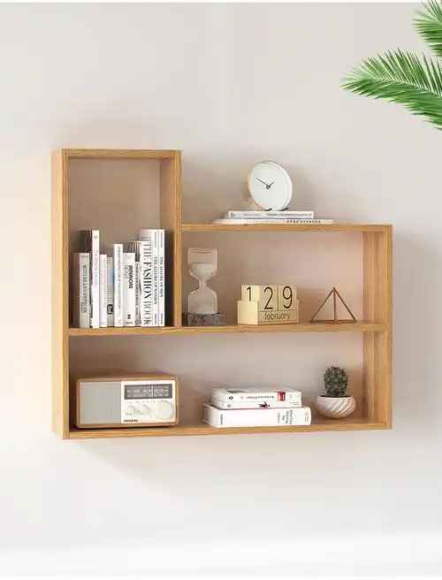 墙上置物架墙壁收纳柜创意挂墙置物柜挂壁装饰吊柜客厅壁挂书架l款