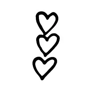 桃心简笔画素材