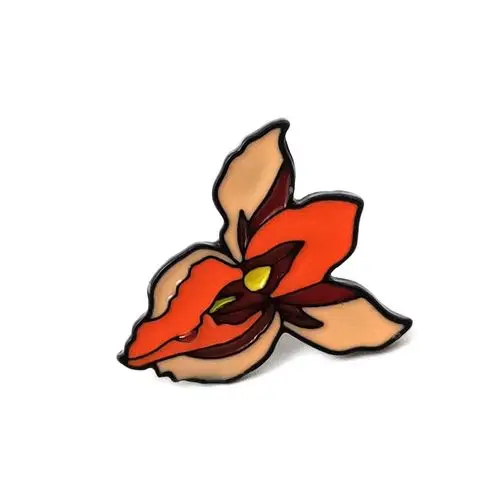 新款爆卖 wish爆款霸王花滴油胸针人体器官子宫造型胸针别针批发